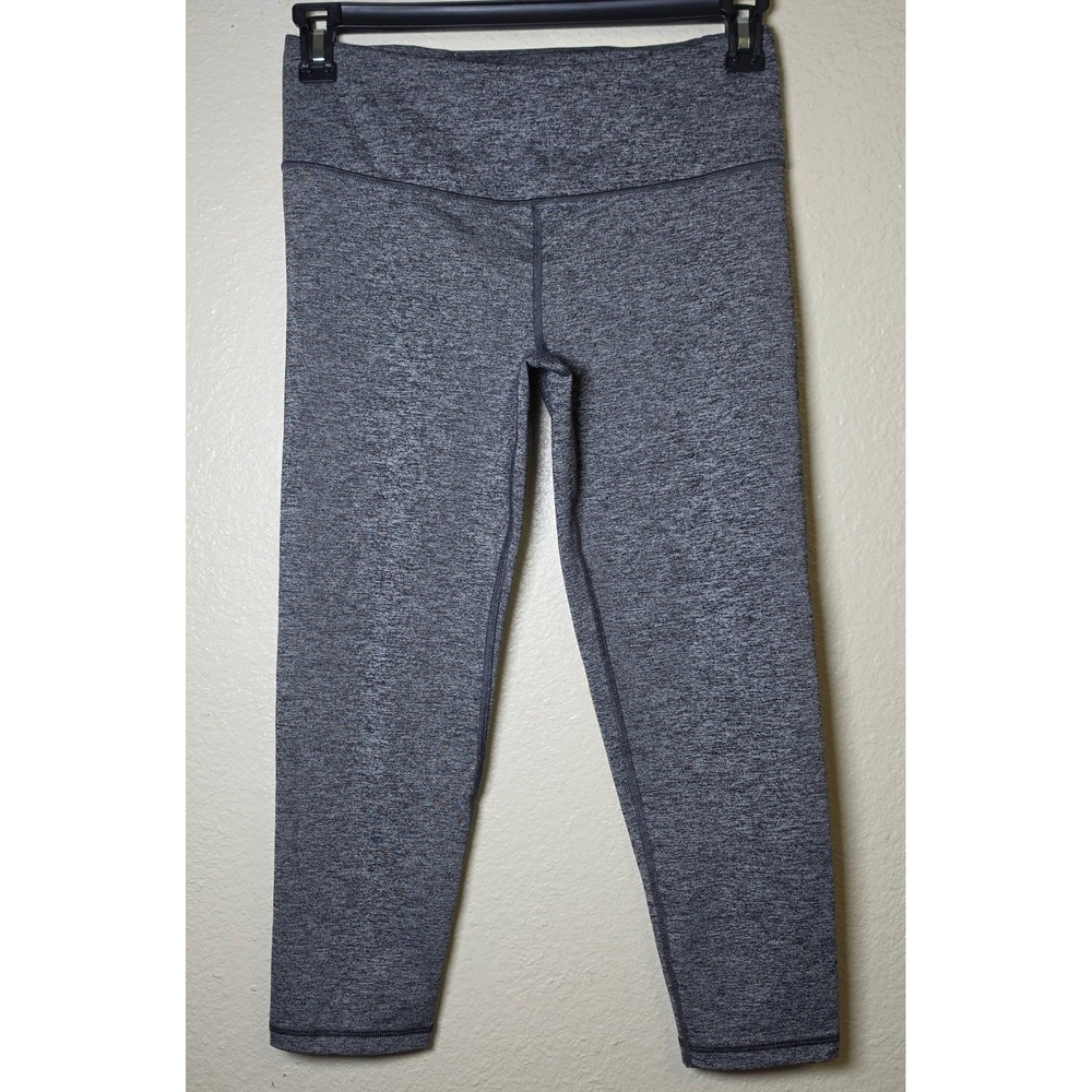 Victorias Secret VSX Sport Knockout Capri Leggings Grey Space Dye Heather Medium